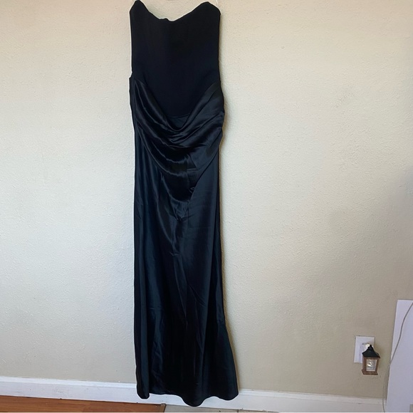 House of CB Small D-DD  ‘Persephone’ Black Strapless Corset Maxi Dress NWOT - Picture 3 of 12